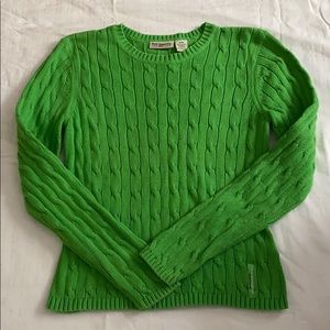Polo by Ralph Lauren Cable knit Sweater Green Med